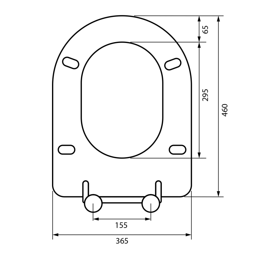 Sapho - Κάθισμα λεκάνης SoftClose σε γκρι
