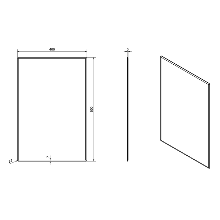 Sapho - Καθρέφτης ACCORD 40x60 cm