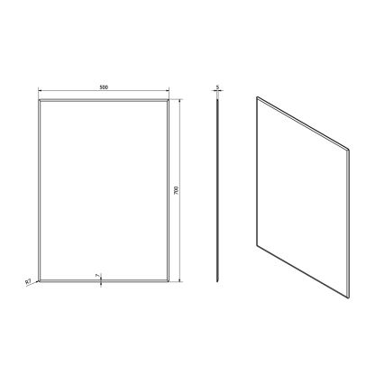Sapho - Καθρέφτης ACCORD 50x70 cm διαφανής