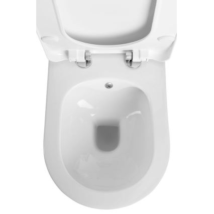 Sapho - Κρεμαστή λεκάνη WC με ψεκαστήρα μπιντέ AVVA CLEANWASH κεραμική/λευκή