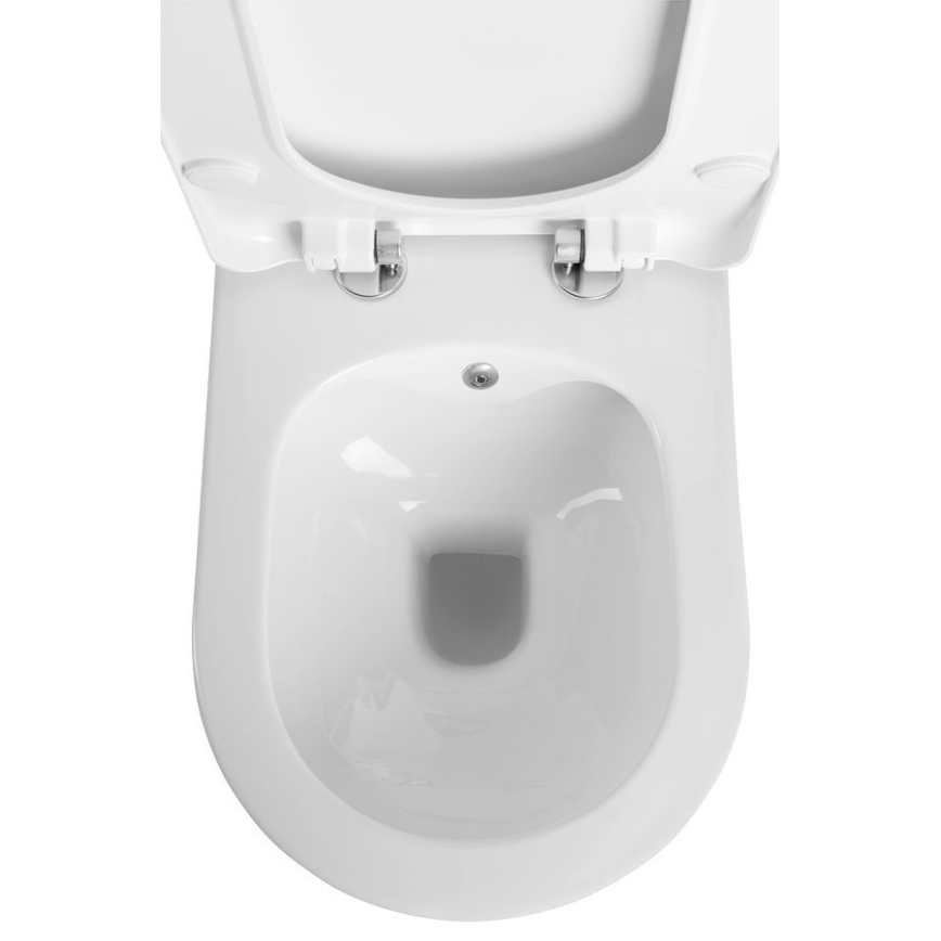 Sapho - Κρεμαστή λεκάνη WC με ψεκαστήρα μπιντέ AVVA CLEANWASH κεραμική/λευκή
