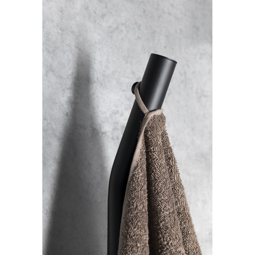 Sapho - Ηλεκτρική πετσετοκρεμάστρα με χρονοδιακόπτη DUOPASSO 45W 170x12 cm ματ μαύρο