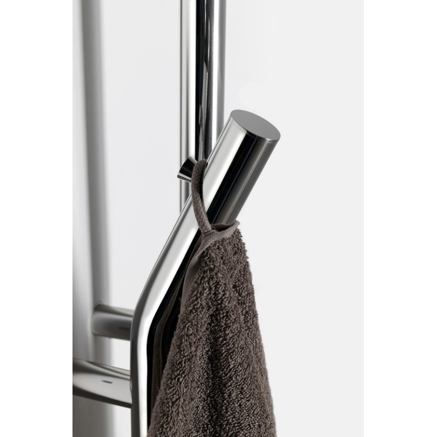 Sapho - Ηλεκτρική θερμαινόμενη πετσετοκρεμάστρα με χρονοδιακόπτη DUOPASSO 45W 170x12 cm σε γυαλιστερό χρώμιο