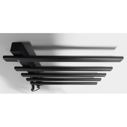 Sapho - Ηλεκτρική πετσετοκρεμάστρα ELCOR 63W/230V 48x52 cm ματ μαύρο