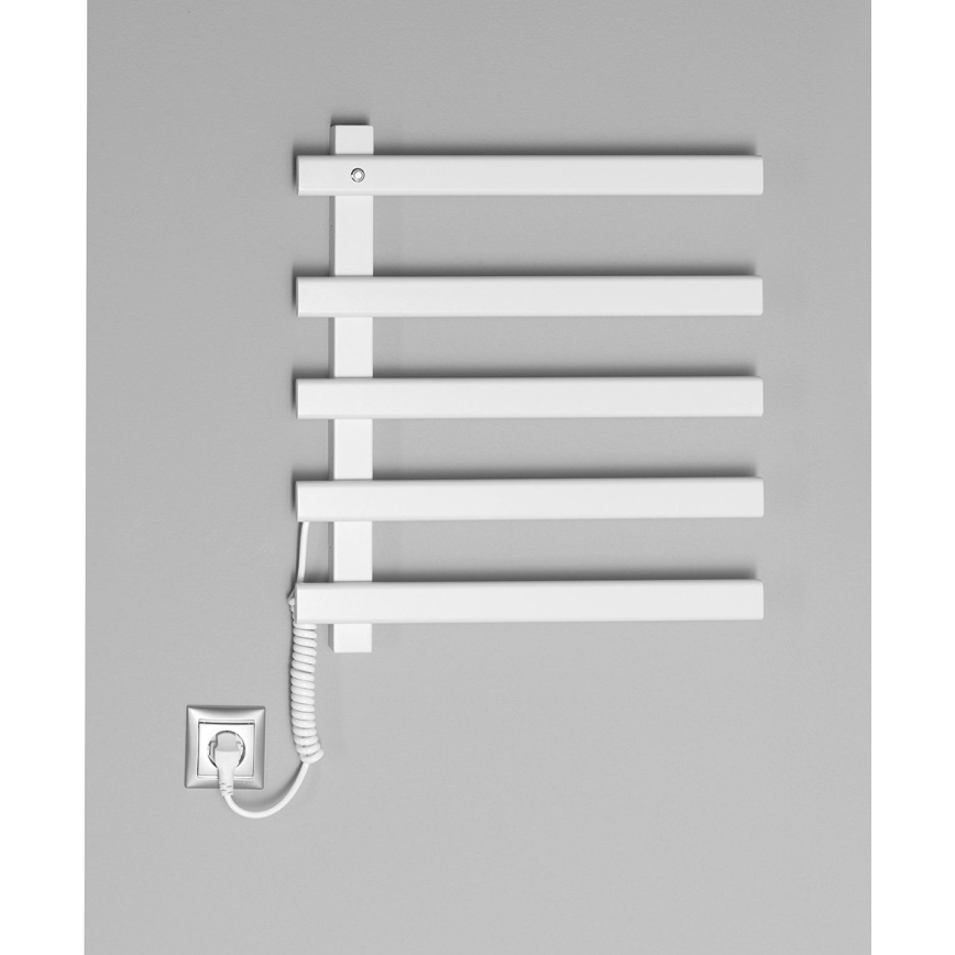 Sapho - Ηλεκτρική πετσετοκρεμάστρα ELCOR 63W 52x48 cm ματ λευκό