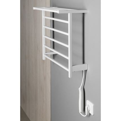 Sapho - Ηλεκτρική πετσετοκρεμάστρα ELZOR 60 W 47 x 50 εκ. ματ λευκό