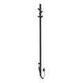Sapho - Ηλεκτρικό στεγνωτήριο πετσετών PASADOR 30W 150x15 cm ματ μαύρο