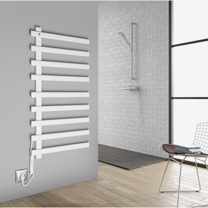 Sapho - Ηλεκτρικός στεγνωτήρας πετσετών ELCOR 128W 92x48 cm ματ λευκός