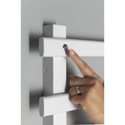 Sapho - Ηλεκτρικός στεγνωτήρας πετσετών ELCOR 128W 92x48 cm ματ λευκός