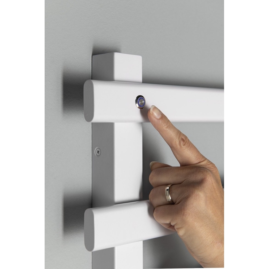 Sapho - Ηλεκτρικός στεγνωτήρας πετσετών ELCOR 128W 92x48 cm ματ λευκός