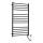 Sapho - Ηλεκτρικός στεγνωτήρας πετσετών REDONDO 130Wn116x63 cm μαύρο ματ