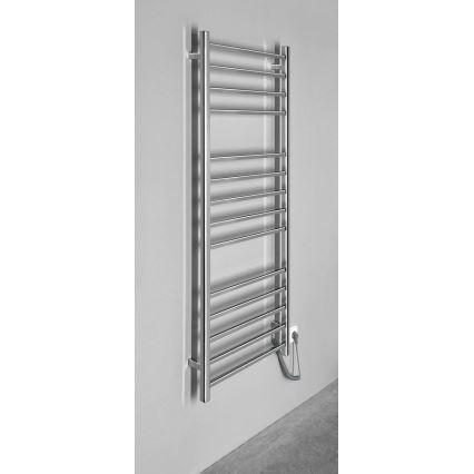 Sapho - Ηλεκτρικός θερμαντήρας πετσετών ESKINADO 130W 150x60 cm ανοξείδωτο ατσάλι/γυαλισμένο χρώμιο