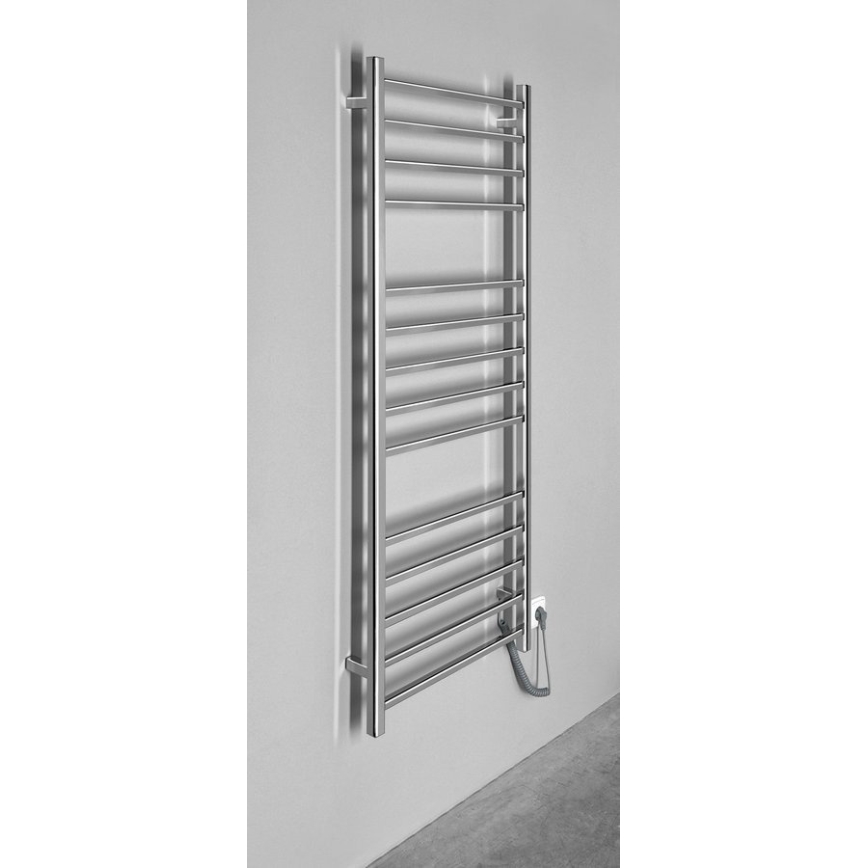 Sapho - Ηλεκτρικός θερμαντήρας πετσετών ESKINADO 130W 150x60 cm ανοξείδωτο ατσάλι/γυαλισμένο χρώμιο