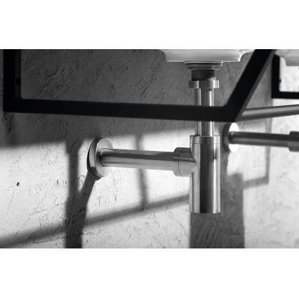 Sapho - Σιφώνι νιπτήρα MINIMAL ματ ανοξείδωτο