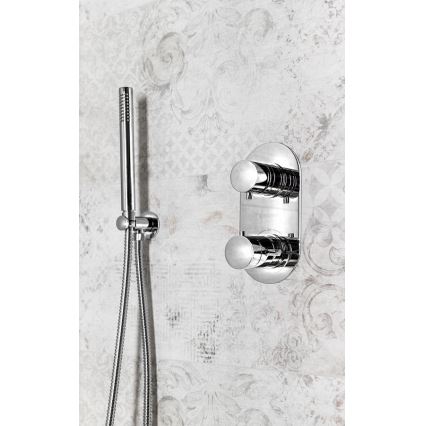 Sapho - Στήριγμα ντουζ με παροχή/γυαλιστερό χρώμιο