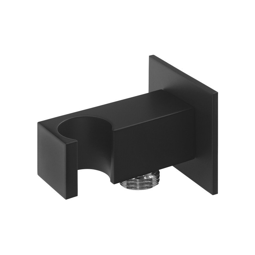 Sapho - Στήριγμα ντουζ με παροχή/ματ μαύρο