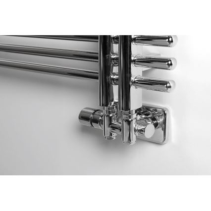 Sapho - Σετ θερμοστατικής σύνδεσης για κεντρική σύνδεση TWIN COMBI αριστερό/γυαλισμένο χρώμιο