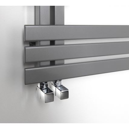 Sapho - Σετ σύνδεσης γωνιακών βαλβίδων CUBE 2 τεμ. γυαλιστερό χρώμιο