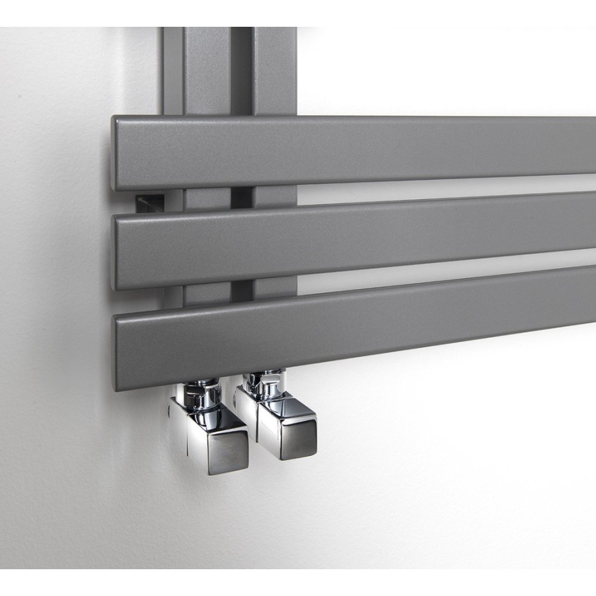 Sapho - Σετ σύνδεσης γωνιακών βαλβίδων CUBE 2 τεμ. γυαλιστερό χρώμιο