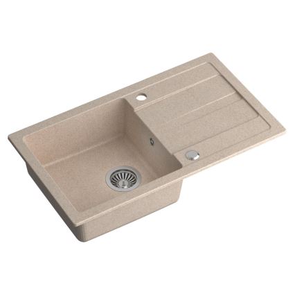 Sapho - Γρανιτένιος νεροχύτης κουζίνας 77x44 cm, μπεζ