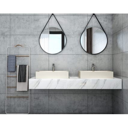 Sapho - Επιτραπέζιος νιπτήρας 58x36 εκ. σκυρόδεμα/μπεζ