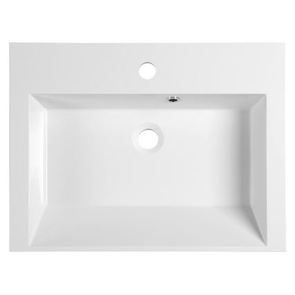 Sapho - Επιτραπέζιος νιπτήρας ORINOKO 60x45 cm μάρμαρο/λευκό