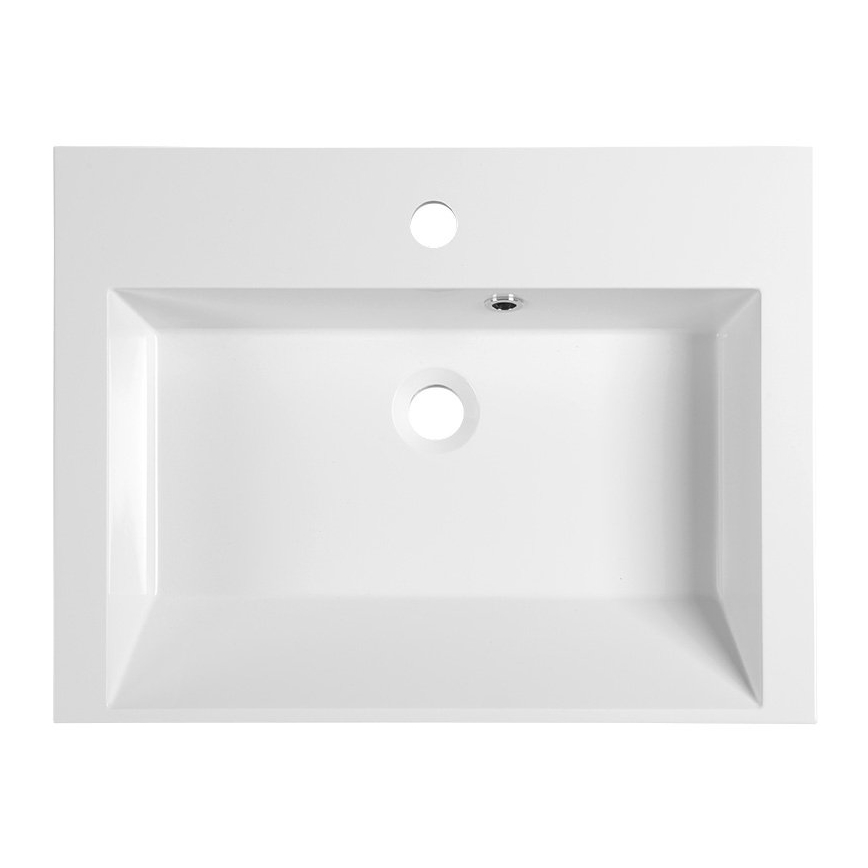 Sapho - Επιτραπέζιος νιπτήρας ORINOKO 60x45 cm μάρμαρο/λευκό