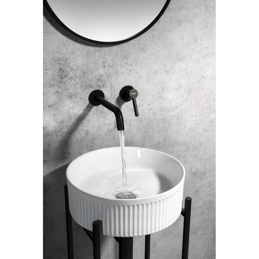 Sapho - Επιτραπέζιος νιπτήρας PICOBELLO Ø 37 cm κεραμικός/λευκός