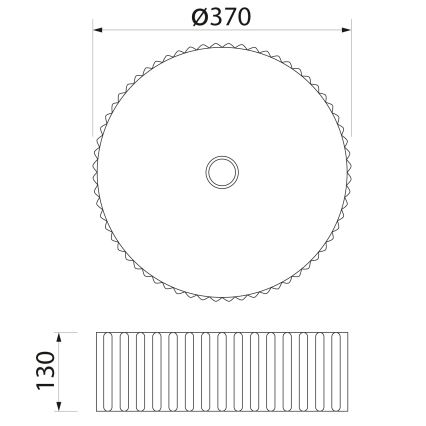 Sapho - Επιτραπέζιος νιπτήρας PICOBELLO Ø 37 cm κεραμικός/λευκός