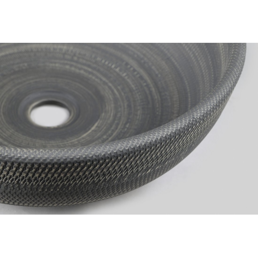 Sapho - Επιτραπέζιος νιπτήρας PRIORI Ø 41 εκ., κεραμικός/γκρί