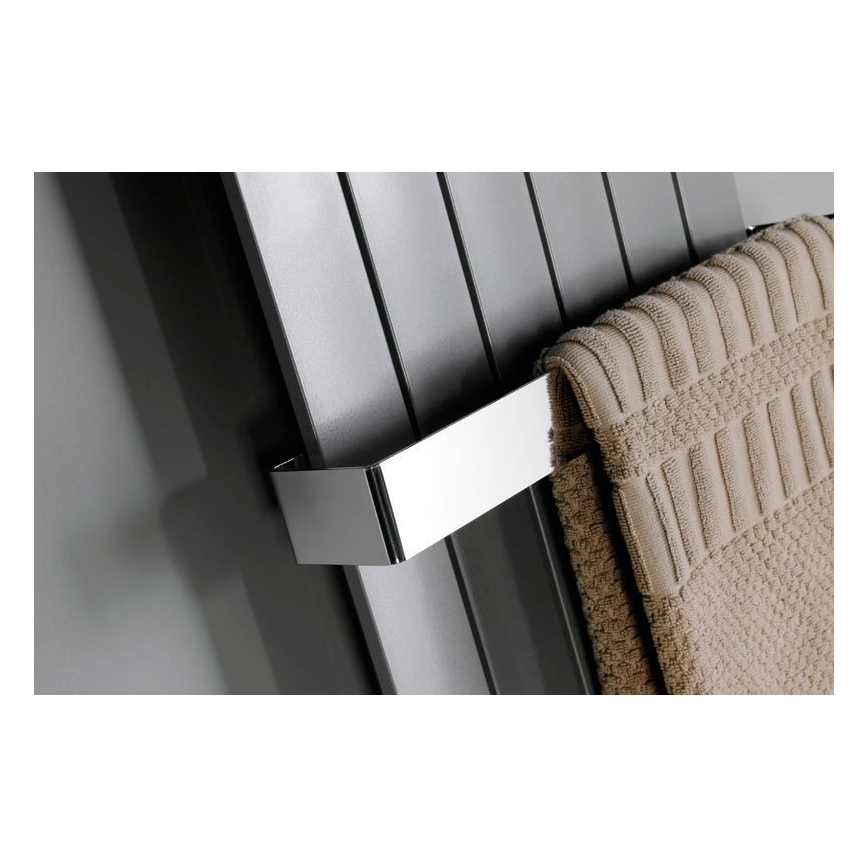 Sapho - Επιτοίχια κρεμάστρα πετσετών COLONNA 8x65 cm βουρτσισμένο ανοξείδωτο