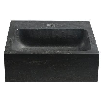 Sapho - Επιτοίχιος νιπτήρας BLOK 30x30 cm ανθρακί