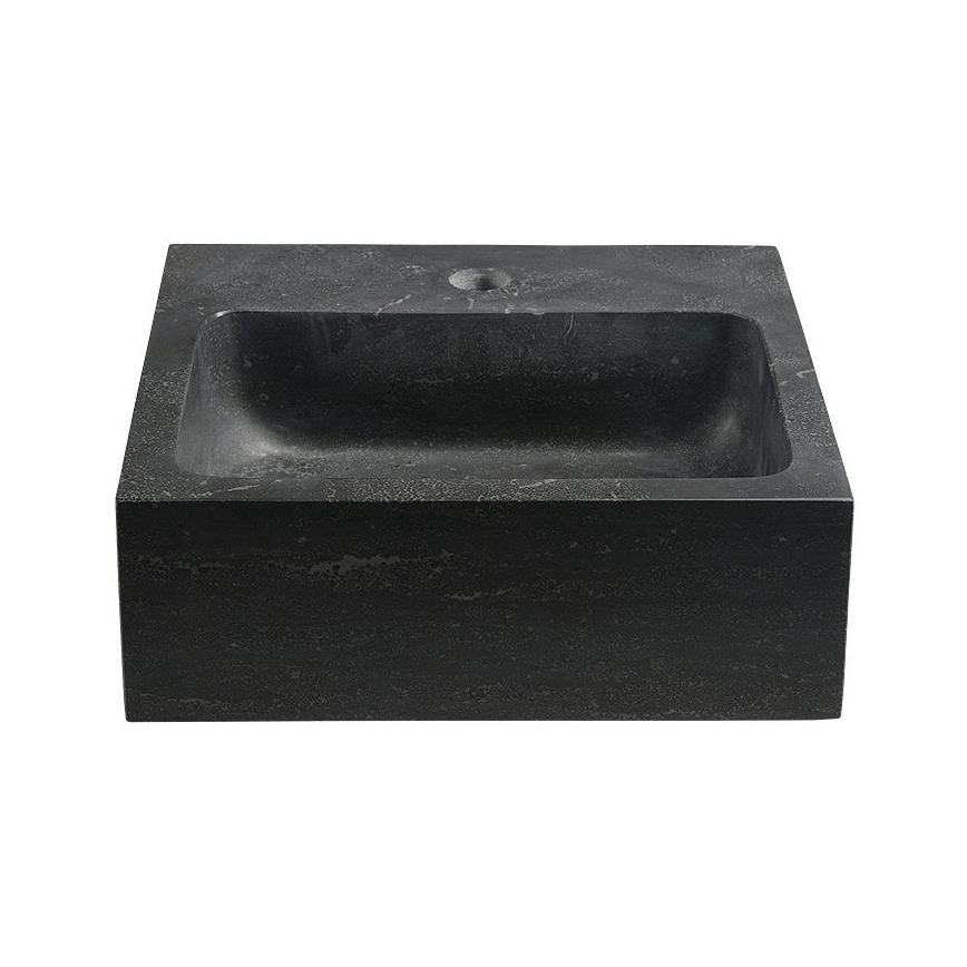 Sapho - Επιτοίχιος νιπτήρας BLOK 30x30 cm ανθρακί