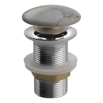 Sapho - Βαλβίδα νιπτήρα Click-Clack DALMA, διάμετρος 6,7 cm, γκρι