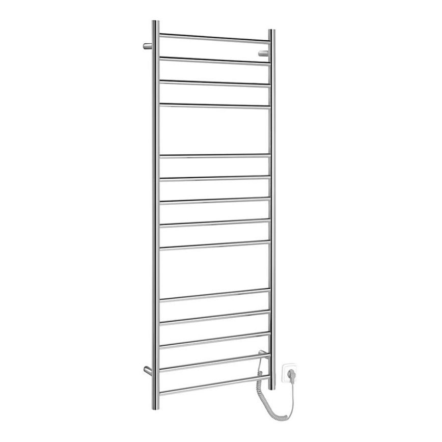 Sapho - Ηλεκτρική πετσετοκρεμάστρα REDONDO 130W/230V 150 cm γυαλιστερό χρώμιο δεξιά στρογγυλή