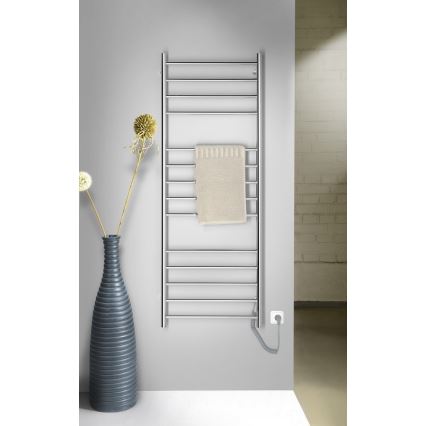 Sapho - Ηλεκτρική πετσετοκρεμάστρα REDONDO 130W/230V 150 cm γυαλιστερό χρώμιο δεξιά στρογγυλή