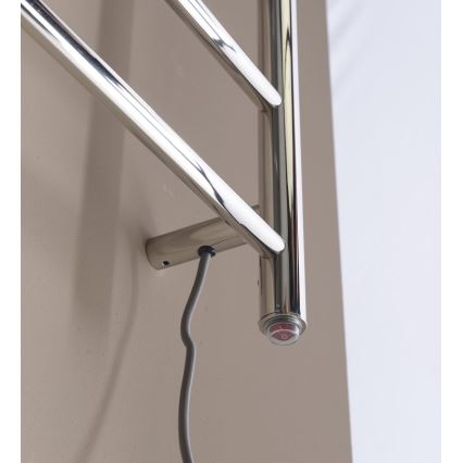 Sapho - Ηλεκτρική πετσετοκρεμάστρα REDONDO 130W/230V 150 cm γυαλιστερό χρώμιο δεξιά στρογγυλή