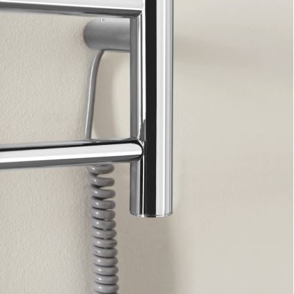 Sapho - Ηλεκτρική πετσετοκρεμάστρα REDONDO 75W/230V 90 cm γυαλιστερό χρώμιο δεξιά στρογγυλή