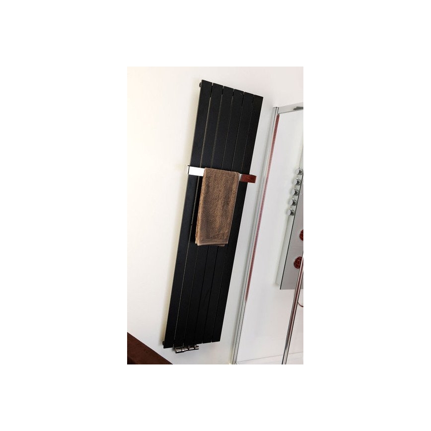 Sapho - Θερμαντικό σώμα μπάνιου COLONNA 180x45 cm μαύρο
