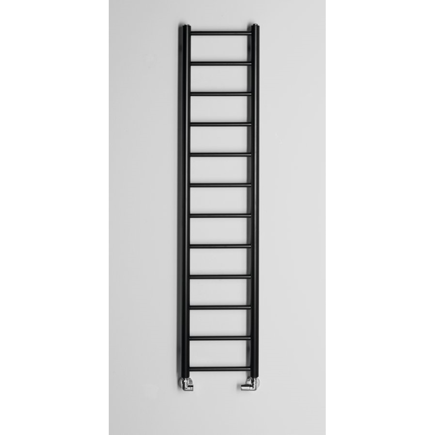 Sapho - Θερμαντικό σώμα μπάνιου DINA 138x30 cm ματ μαύρο