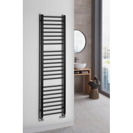 Sapho - Θερμαντικό σώμα μπάνιου DINA 156x40 εκ. ματ μαύρο