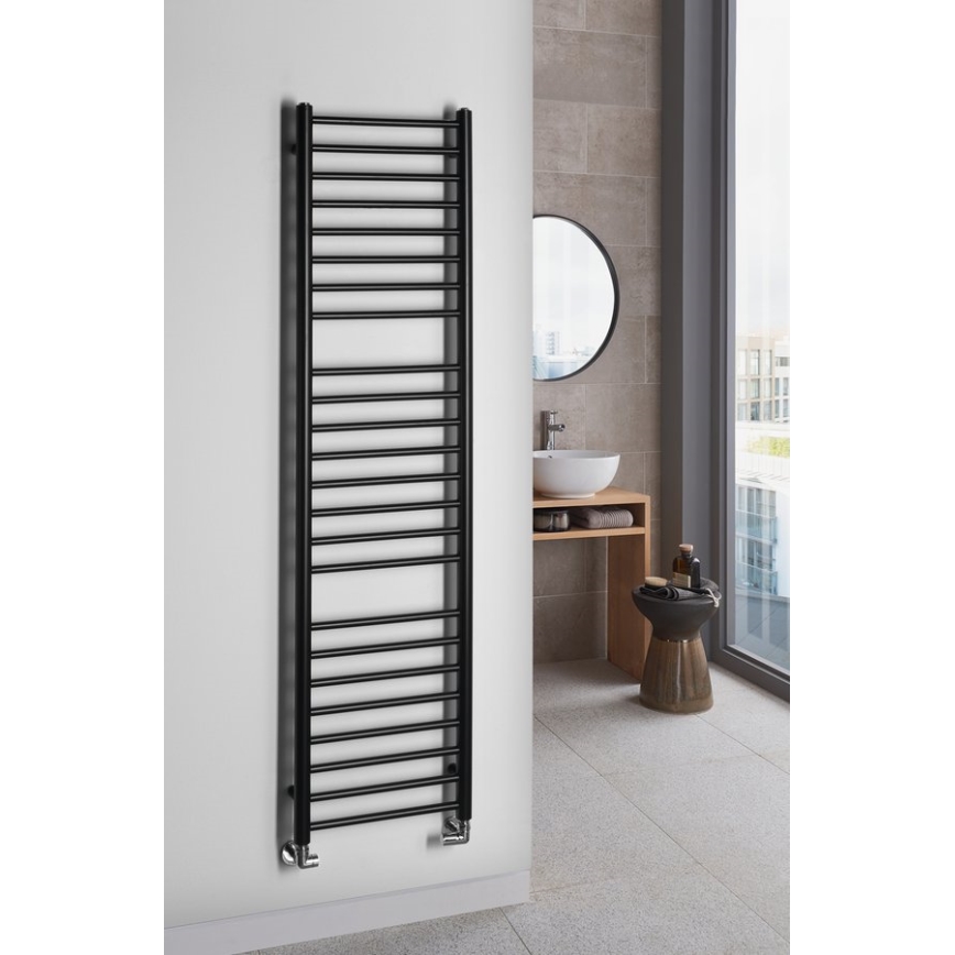 Sapho - Θερμαντικό σώμα μπάνιου DINA 156x40 εκ. ματ μαύρο