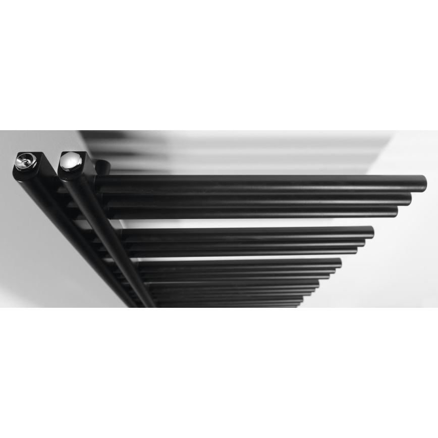 Sapho - Θερμαντικό σώμα μπάνιου DORLION 400W/230V 50x120 cm σε μαύρο ματ