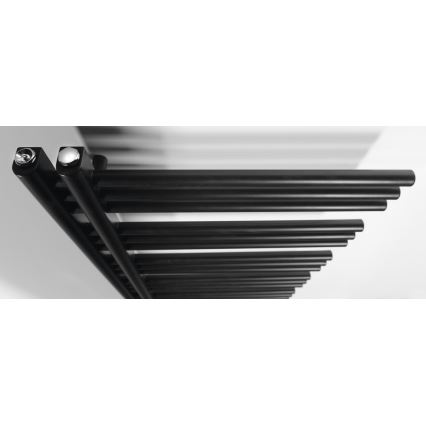 Sapho - Θερμαντικό σώμα μπάνιου DORLION 400W 50x120x50 cm μαύρο ματ