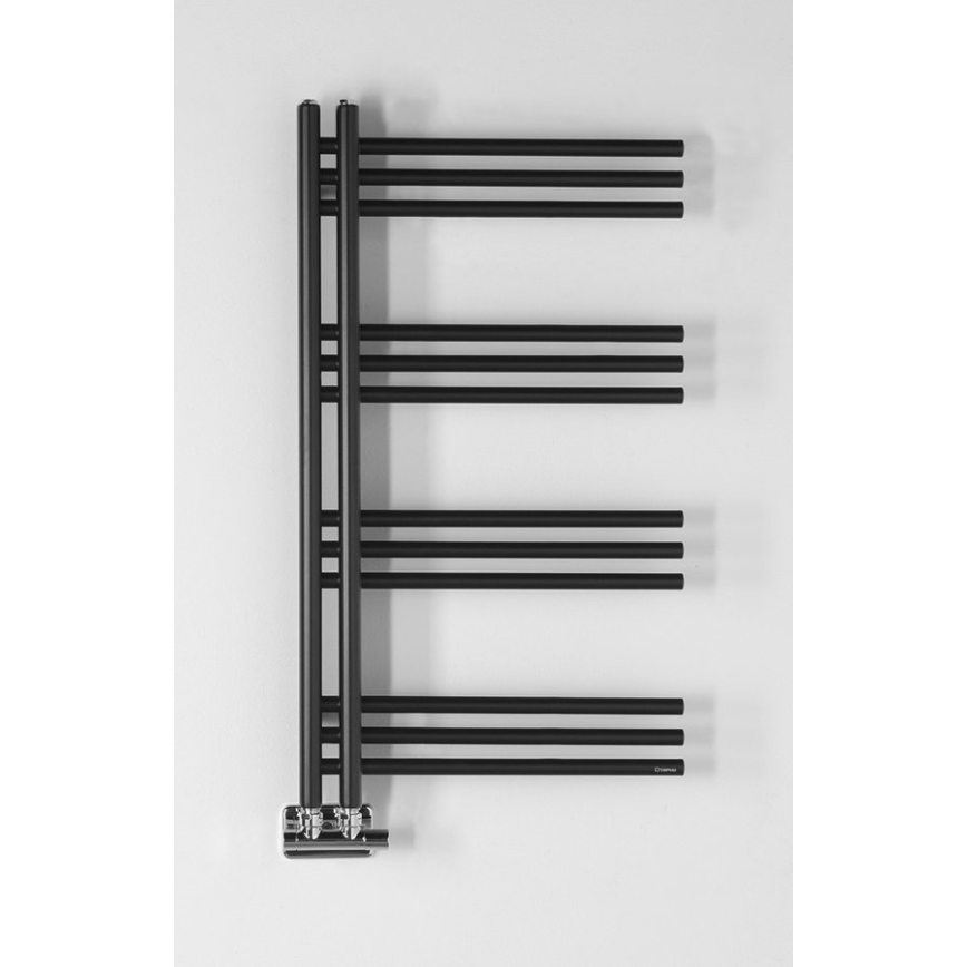 Sapho - Θερμαντικό σώμα μπάνιου DORLION 90x50 cm ματ μαύρο