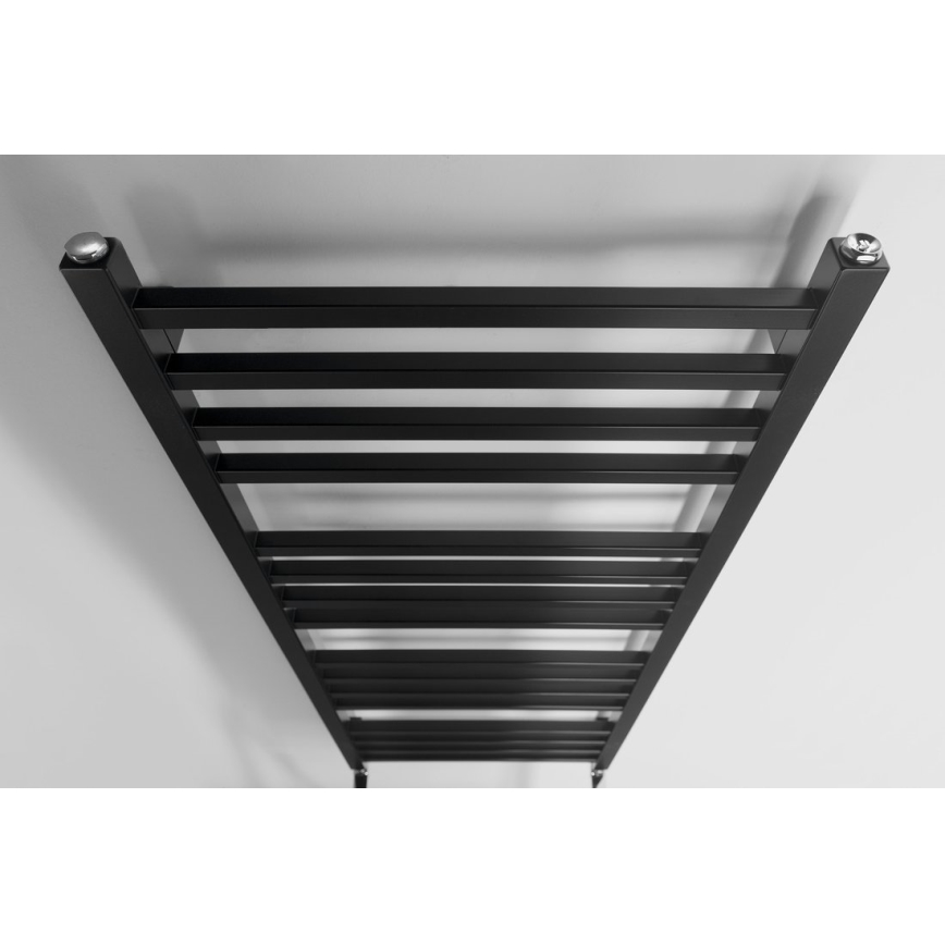 Sapho - Θερμαντικό σώμα μπάνιου METRO 120x50 cm μαύρο ματ