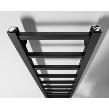 Sapho - Θερμαντικό σώμα μπάνιου METRO LIGHT 114x30 cm ματ μαύρο