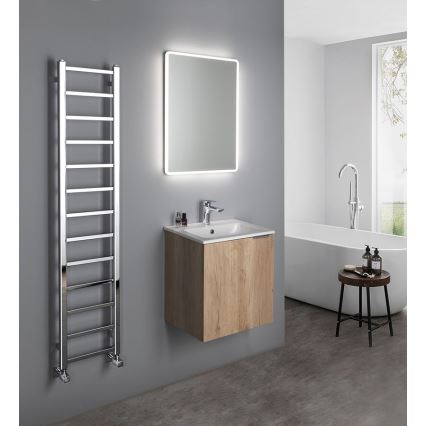 Sapho - Θερμαντικό σώμα μπάνιου METRO LIGHT 150x30 cm γυαλιστερό χρώμιο