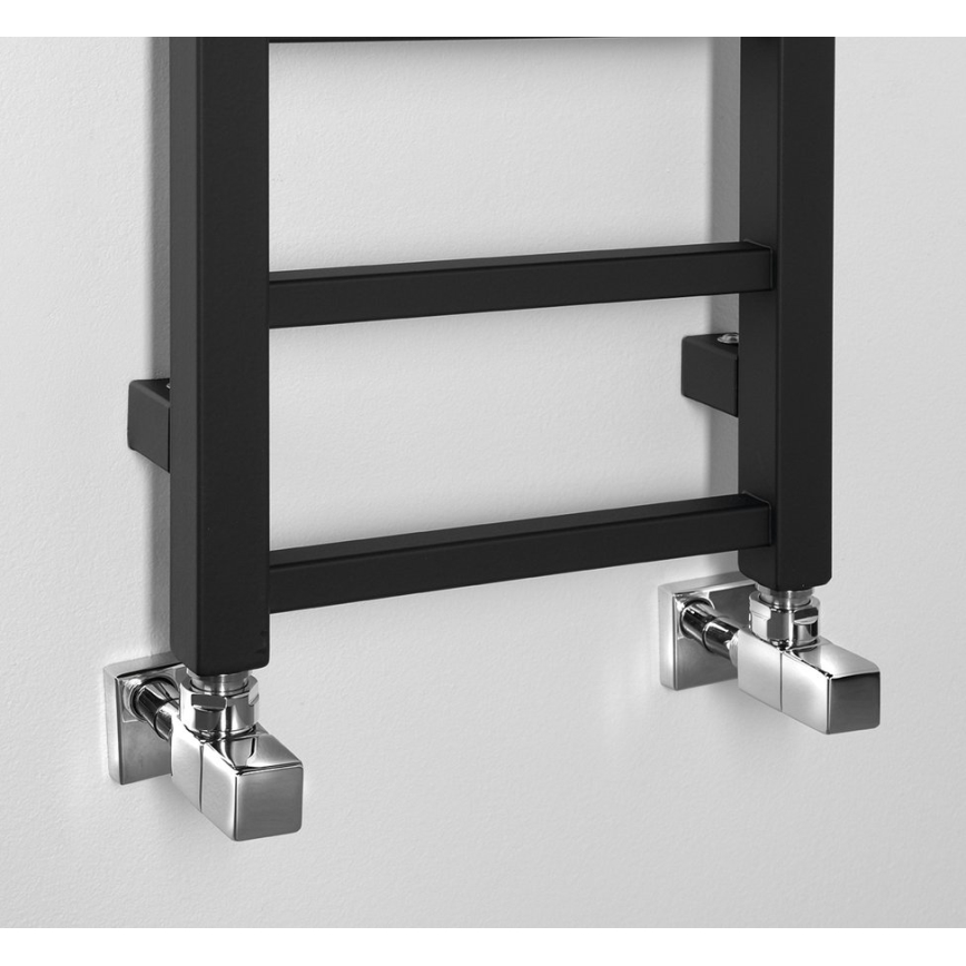 Sapho - Θερμαντικό σώμα μπάνιου METRO LIGHT 276W 30x150 cm μαύρο ματ