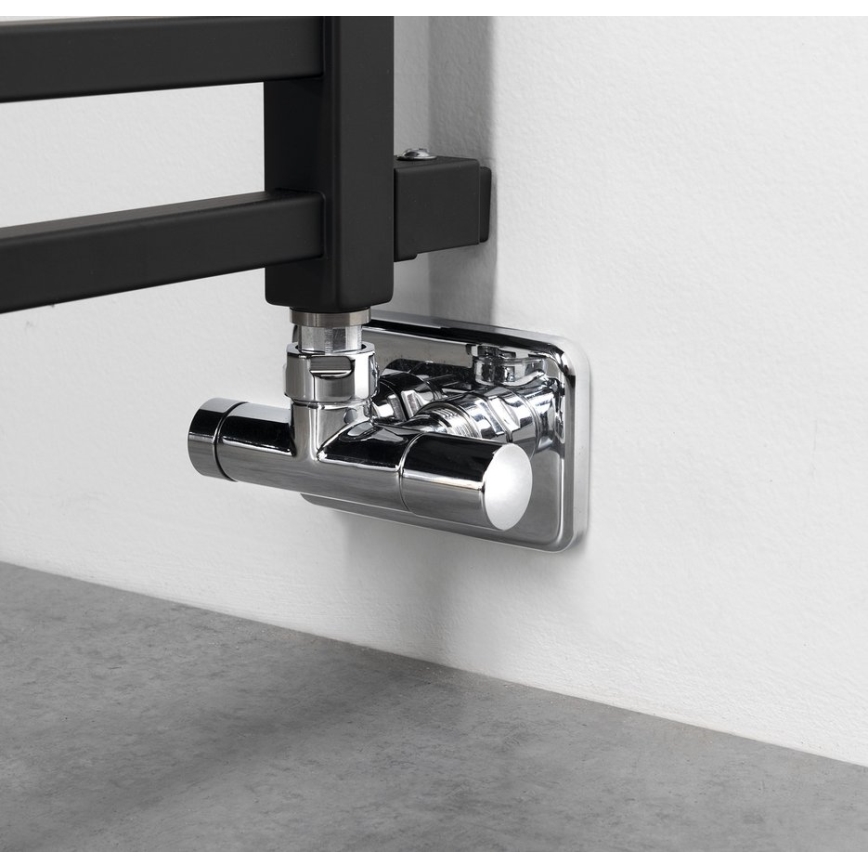 Sapho - Θερμαντικό σώμα μπάνιου METRO SPACE 525W/230V 55x143 cm ματ μαύρο